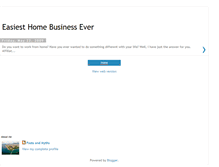 Tablet Screenshot of easiest-home-business-ever.blogspot.com