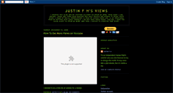 Desktop Screenshot of justinfhsviews.blogspot.com