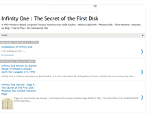 Tablet Screenshot of infinityonethegame.blogspot.com