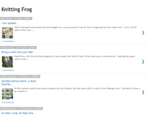 Tablet Screenshot of knittingfrog.blogspot.com