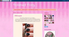 Desktop Screenshot of polishedpony.blogspot.com