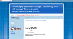 Desktop Screenshot of free-backlinks-exch.blogspot.com