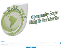 Tablet Screenshot of communityscape.blogspot.com