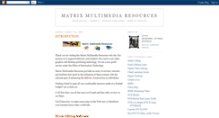 Desktop Screenshot of matrixmultimediaresources.blogspot.com