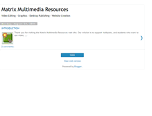 Tablet Screenshot of matrixmultimediaresources.blogspot.com
