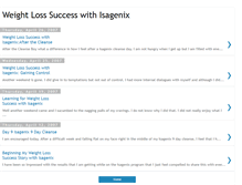 Tablet Screenshot of isagenixweightlosssuccess.blogspot.com