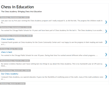 Tablet Screenshot of chessineducation-chessteacher.blogspot.com