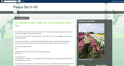 Desktop Screenshot of peacebeinall.blogspot.com