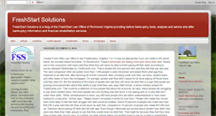 Desktop Screenshot of freshstartsolutions.blogspot.com