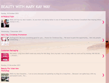 Tablet Screenshot of miszbeautywithmarykay.blogspot.com