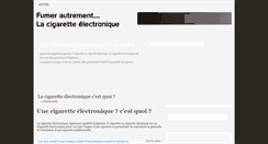 Desktop Screenshot of fumer-cigarette-electronique.blogspot.com