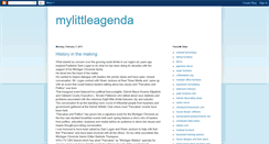 Desktop Screenshot of mylittleagenda.blogspot.com
