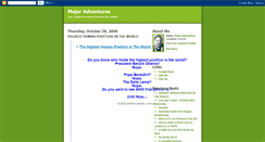 Desktop Screenshot of majoradventures.blogspot.com