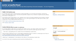 Desktop Screenshot of juniorpropellerhead.blogspot.com