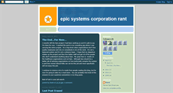 Desktop Screenshot of epic-systems-rant.blogspot.com