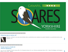 Tablet Screenshot of canarilsoares-yorkshire.blogspot.com