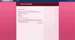 Desktop Screenshot of bestquranlearning.blogspot.com