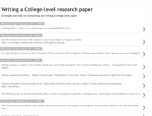 Tablet Screenshot of collegeresearchpaper.blogspot.com