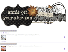 Tablet Screenshot of anniesgluegun.blogspot.com