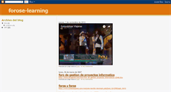 Desktop Screenshot of forose-learning.blogspot.com
