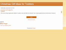 Tablet Screenshot of christmas-gift-ideas-for-toddlers.blogspot.com