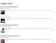 Tablet Screenshot of juegostontos-sandra.blogspot.com