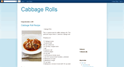 Desktop Screenshot of cabbagerollrecipe.blogspot.com