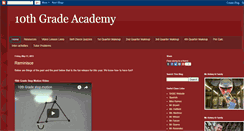 Desktop Screenshot of 10thgradeacademy.blogspot.com