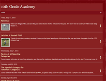 Tablet Screenshot of 10thgradeacademy.blogspot.com