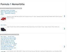 Tablet Screenshot of formula1memoribilia.blogspot.com