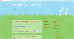 Desktop Screenshot of inter-activelearning.blogspot.com