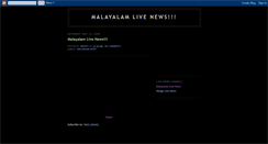 Desktop Screenshot of malayalamlivenews.blogspot.com