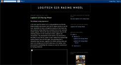 Desktop Screenshot of logitechg25.blogspot.com