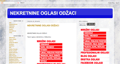 Desktop Screenshot of nekretnineodzaci.blogspot.com