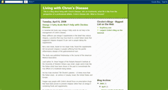 Desktop Screenshot of livingwithchrohnsdisease.blogspot.com