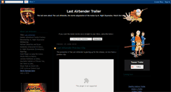 Desktop Screenshot of last-airbender-trailer.blogspot.com