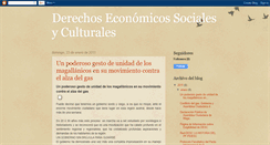 Desktop Screenshot of derechoseconmicossocialesyculturales.blogspot.com