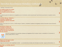 Tablet Screenshot of derechoseconmicossocialesyculturales.blogspot.com