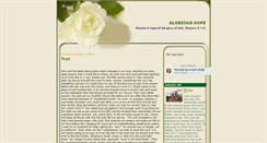 Desktop Screenshot of glorious-hope.blogspot.com