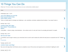 Tablet Screenshot of 10thingsyoucando.blogspot.com