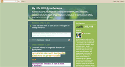 Desktop Screenshot of mylifewithlymphedema.blogspot.com