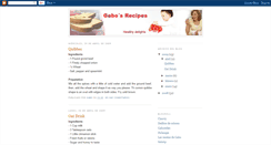 Desktop Screenshot of gaborecipes.blogspot.com