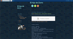 Desktop Screenshot of elhijodezorro.blogspot.com