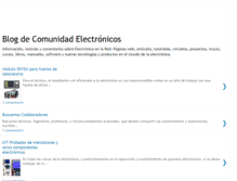 Tablet Screenshot of comunidadelectronicos.blogspot.com