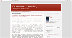 Desktop Screenshot of circassianworld.blogspot.com