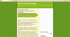 Desktop Screenshot of alisaforamherst.blogspot.com