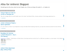 Tablet Screenshot of alisaforamherst.blogspot.com
