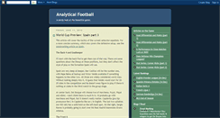 Desktop Screenshot of analyticalfootball.blogspot.com