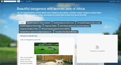 Desktop Screenshot of beautifulafricanwildanimalspets.blogspot.com