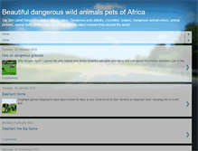 Tablet Screenshot of beautifulafricanwildanimalspets.blogspot.com